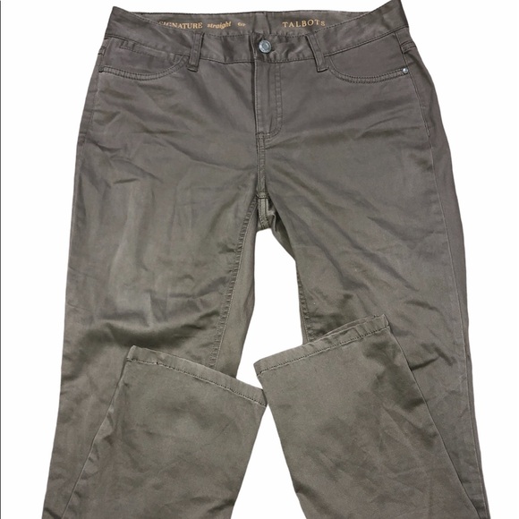 TALBOTS size 6 petite green pants - Picture 2 of 4